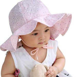 Baby Girl Cotton Princess Hat Summer Baby Lace Cap